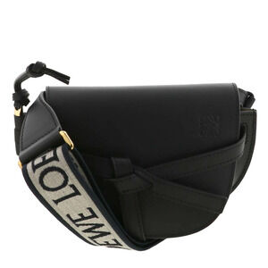 LOEWE Gate Dual Bag Shoulder Messenger Black